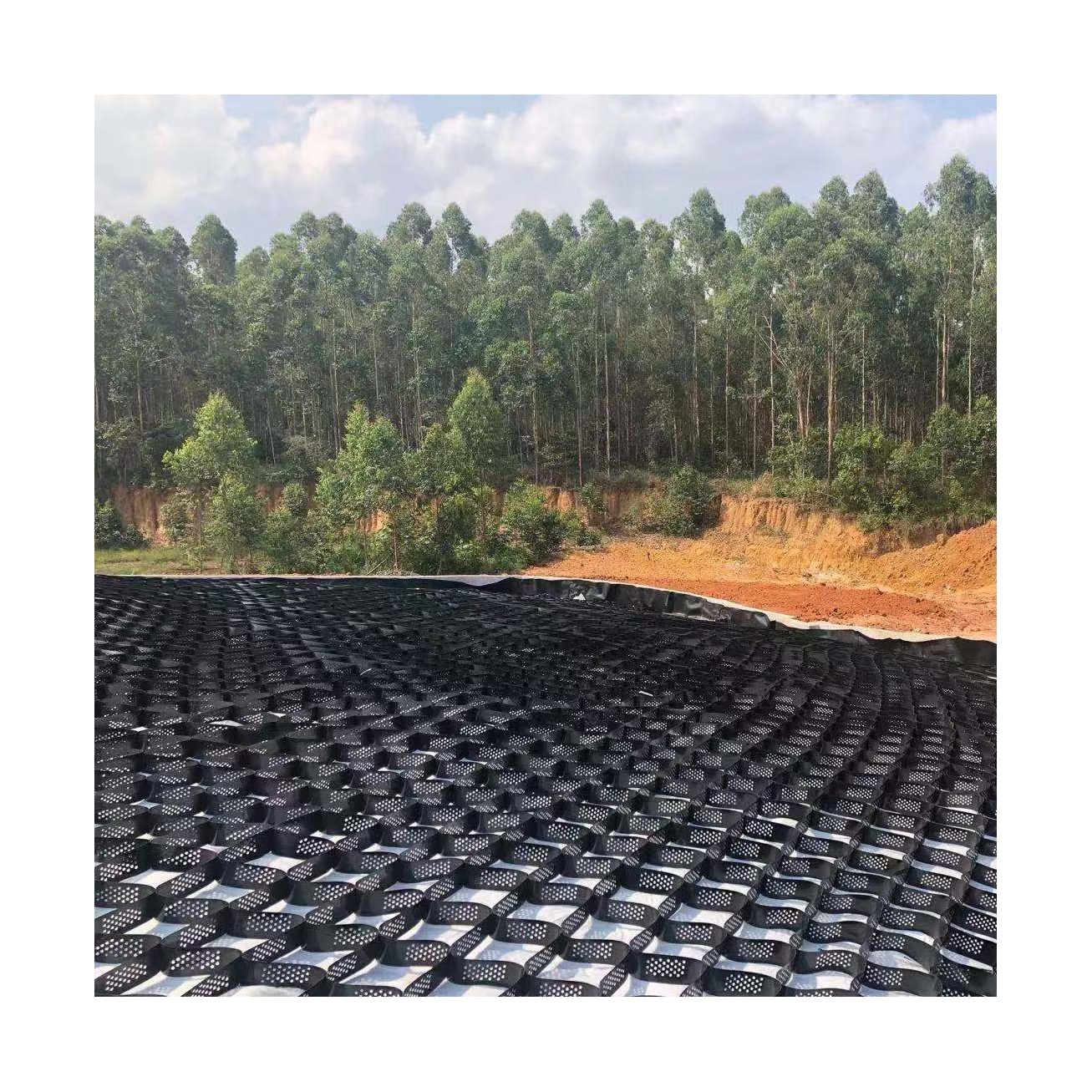 100% Сырье Hdpe сотовая георешетка для дороги