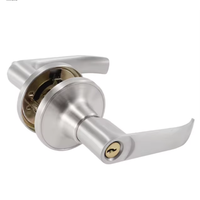 Offre Spéciale – Serrure de Porte à Levier en Alliage d'Aluminium Sphérique à Trois Barres, Intérieur/Extérieur, en Acier Inoxydable, 3 Clés, Haute Sécurité