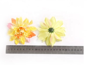 10cm ensemble de bricolage soie tissu têtes chrysanthème artificiel pour la décoration intérieure décoration murale noël remise des diplômes nouvel an - Product Image 6