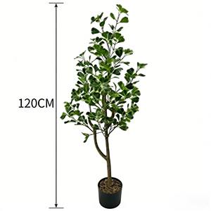 Bonsái artificial de ficus, árbol de baniano artificial en maceta, hojas en forma de corazón - Product Image 2