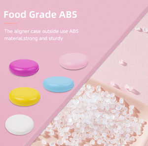Étui de protection buccale magnétique avec miroir Support de <span class=keywords><strong>bain</strong></span> en silicone pour prothèse dentaire Boîte portable mince pour aligneur dentaire - Product Image 5