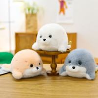 Peluche originale série Océan, best-seller, décoratif, mignon, en forme de phoque, compagnon de bureau, anti-stress, mini poupée en peluche