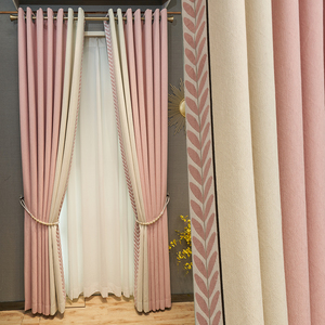 XinLan Wholesale Blackout <strong>Curtain</strong> Custom Top Grommet Blue <strong>Curtain</strong> for the Living Room Luxury - Product Image 2