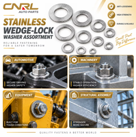 Rondelle de blocage à coin en acier inoxydable 304 RuiLi DIN25201 A2-70 M3-M48, rondelle dentée anti-vibration pour machines, vente en gros OEM