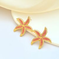Boucles d'oreilles étoile de mer pour femmes, style océan, en acier inoxydable, légères, bijoux de vacances