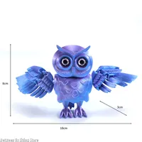Burung Hantu 3D Print Multi-Joint yang Dapat Dipindahkan, Dekorasi Kamar Unik & Mainan Interaktif untuk Anak, Hadiah Koleksi Sekolah Sihir, 2026