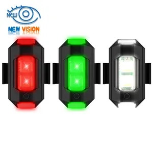 Car LED Anti-collision Warning Light Signal Light RC Drone with Strobe Lamp Remote Control 7 Colors Flash Turn Signal Indicator