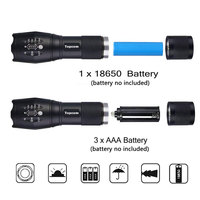 Lámpara IR 850nm, Iluminador IR, Linterna con Enfoque Ajustable, Linterna LED Infrarroja, Luz de Visión Nocturna IR