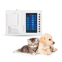 Electrocardiógrafo Veterinario de 3 Canales al por Mayor, Precio de Fábrica, EKG Digital para Animales con Pantalla Táctil de 7 Pulgadas, Listo para Enviar