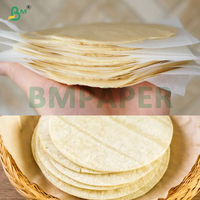 Papier d'emballage pour tortillas en feuilles d'oignon, résistant à la graisse, 19g, 20g, 23g, 25g