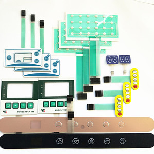 사용자 정의 양각 인버터 필름 스위치 버튼 키패드 및 키보드 사용자 정의 멤브레인 스위치 제어 패널 - Product Image 2