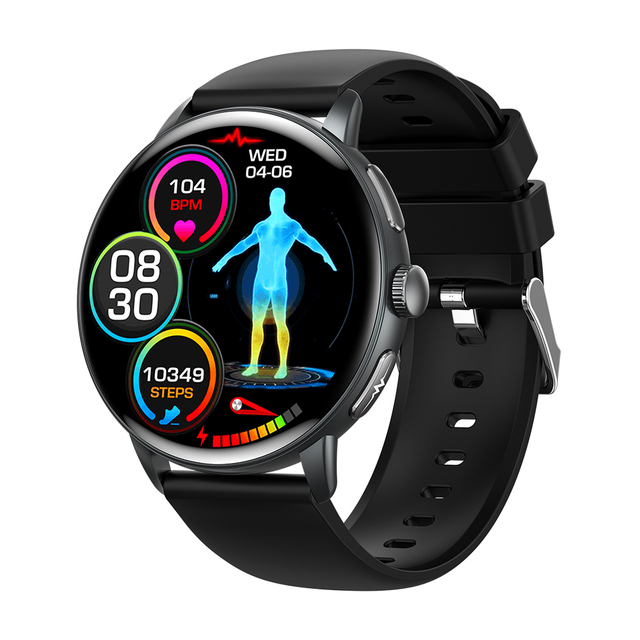 TKYUAN 1.56inch Amoled Ai Dial Fitness Smartwatch Heart Rate Blood Pressure ECG Health Tracker Smart Watch with Call Function