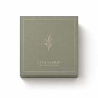 Boîte cadeau personnalisée avec couvercle et base rigides, carton gris 2 mm avec estampage à chaud, laminage soft touch, OEM