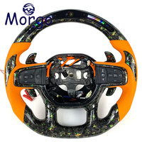 Accessoires de voiture Volant en fibre de carbone forgé personnalisé pour Dodge RAM 1500 2500 3500 TRX Volant en fibre de carbone 2019 +.