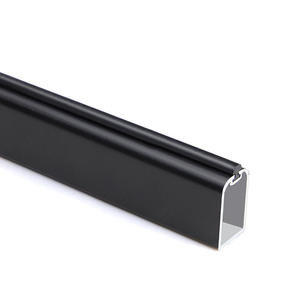 Tige de suspension de placard en alliage d'aluminium noir poteau de vêtements antidérapant silencieux en acier fini chromé pour cintre de barre transversale de séchage de salle de bain - Product Image 4