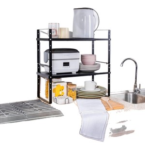 Kitchen Storage Rack Multi Layer Adjustable Shelf For Kitchen Organizers With 8-11.9in Depth - Product Image 5