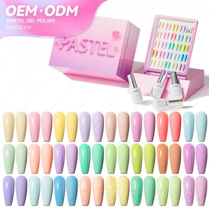 JTING Original Design Upgraded 24colors Pastel Gel Polish Collection Set <b>Box</b> OEM Unique Custom Nail Supplies Gel Nail Polish - Product Image 1