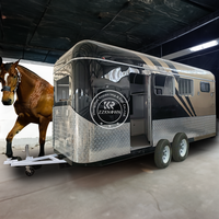 Flotteur de cheval de luxe Standard australien avec lit 2 flotteurs de chevaux nouvelle remorque de cheval de conception