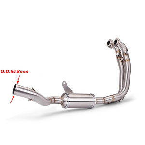 CHMotor Slip-on pour Aprilia RS660 RS 660 Tuono 660 2021 2022 2023 Systèmes complets d'échappement de moto, silencieux Espace, tuyau de liaison avant - Product Image 3