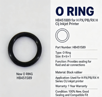Nouvel O-RING 8*6*1 pour imprimante jet d'encre H PX/PB/RX H Cij, pièces détachées HB451589, garantie 1 an, compatible avec les pièces d'imprimante CIJ
