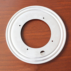 Plateau tournant rond en fer creux de 200 mm de diamètre, zingué, pour présentoirs et rotation de meubles - Product Image 1