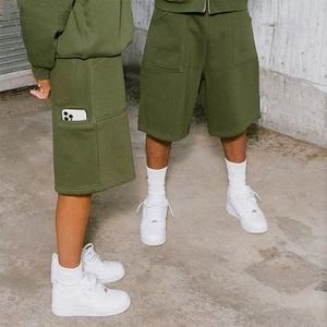 YITE verano Streetwear 100% algodón holgado deportes pantalones cortos para hombres personalizados hombres en blanco de gran tamaño Bermudas Pour Hommes - Product Image 1