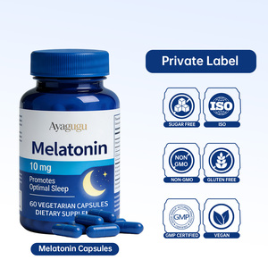 Cápsulas de Melatonina de 10 mg de Alta Potencia y Acción Rápida para Dormir, para Adultos, Sin Gluten, Aptas para Veganos, No Causan Hábito - Product Image 5