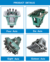Tête multi-broches MU165 économique, haute précision, efficace et personnalisable avec roulement pour machine de perçage et de taraudage