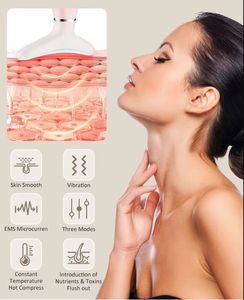 Dropshipping Facial Massager Neck Face Massager Tool 3 Mode Massage with Heat Portable <strong>Beauty</strong> <strong>Instrument</strong> for Skin Care - Product Image 3