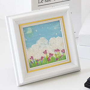 Cadre photo miniature carré de 4 pouces, vente en gros, pour peinture <span class=keywords><strong>à</strong></span> l'aquarelle DIY, peut être monté sur une table ou accroché <span class=keywords><strong>au</strong></span> <span class=keywords><strong>mur</strong></span> - Product Image 6