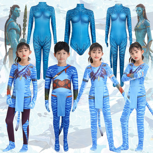 Costume de Cosplay Avatar 3 pour Enfants, Combinaison de Spectacle Bleue Intégrale pour Filles, Tenue de Danse Hiver 2025 - Product Image 1