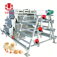 Système d'élevage de poussins haute capacité, cage de couvaison de type A pour poulailler commercial, équipement d'élevage de poussins en gros