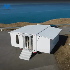 Kundenspezifische australische Adr-Standards 20 40 Fuß erweiterbares Containerhaus vorgefertigtes Wohn-Tiny Home Wohnwagen Adu mit Anhänger