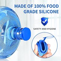 Capuchons de bouchon de cruche d'eau réutilisables en silicone de 5 gallons pour bouteille d'eau de 55mm.