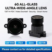 Sonnette de porte intelligente avec surveillance de sécurité, objectif optique, accès visuel, haute définition, objectif 5 millions de pixels