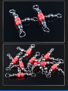 <span class=keywords><strong>Baril</strong></span> pivotant en T à 3 voies <span class=keywords><strong>Triple</strong></span> émerillons de pêche Connecteur de pêche émerillons de <span class=keywords><strong>baril</strong></span> - Product Image 5