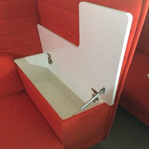 Ghế <span class=keywords><strong>Sofa</strong></span> Một Chỗ Ngồi Văn Phòng Hiện Đại Lưng Cao Riêng Tư Với Máy Tính Bảng Để Bán - Product Image 3