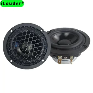 Speaker Midange Audio Mobil, Hifi Jangkauan Penuh 3 Inci 20W 4 Ohm dengan Panggangan