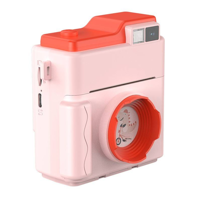 Children's Thermal Paper Printing Instant Digital Camera 2.4 British Deposit Screen ABS Material for Student Party Cross-border