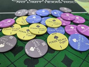 Jetons de poker en céramique <span class=keywords><strong>Casino</strong></span> Del Sol de style européen, design personnalisé, durables, 14g, 10000 unités, avec support intégré - Product Image 2