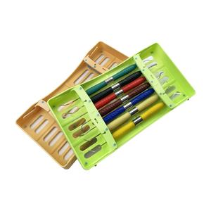 1pcs <span class=keywords><strong>Dental</strong></span> Restauração Estética Kit Titular 7 Caixas de Esterilização Manual Composite Resina Filler Dicas Alças Instrumento De Armazenamento - Product Image 4