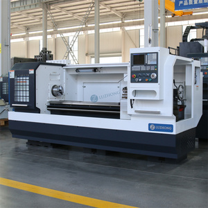 CK6140 yatay düz yatak CNC torna kesme makinesi orta görev işleme için manuel Metal torna - Product Image 2