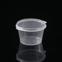 Ensemble de contenants à sauce jetables en plastique PP écologiques, gobelets à condiments personnalisables, recyclables, étanches, compatibles micro-ondes, modernes