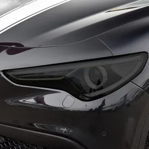 2 pz auto faro pellicola protettiva faro trasparente nero TPU adesivo per Alfa Romeo Giulia 952 Stelvio 949 accessori
