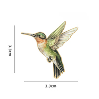 Broche de Solapa con Diseño de Colibrí Tropi-ral y Selvático