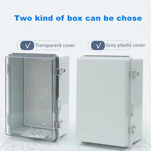 Nueva caja de conexiones de cable de policarbonato eléctrico personalizada caja de plástico impermeable para iluminación exterior