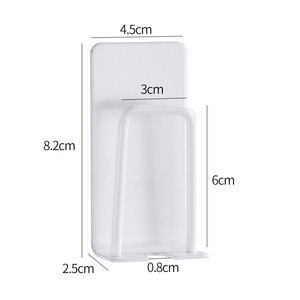 Suporte para Escova de Dentes Simples em Aço Inoxidável 304 Sem Furos, Organizador de Banheiro Montado na Parede - Product Image 6