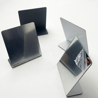 Support de signalisation en acrylique miroir simple face, personnalisé et plié à chaud, pour présentoir de table – Vente en gros