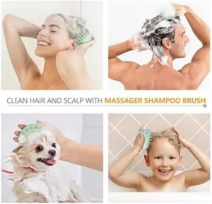 Cepillo de Silicona Ecológico para Champú, Cepillo para el Cuidado del Cuero Cabelludo, Cepillo para Lavar el Cabello con Logotipo Personalizado, Cepillo Masajeador para Champú - Product Image 2