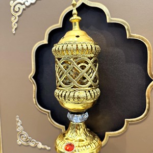 Décor mural 3D en forme de boîte à souvenirs avec cafetière Dallah dorée du Moyen-Orient, service à thé <span class=keywords><strong>arabe</strong></span>, pour le Ramadan et la maison - Product Image 6